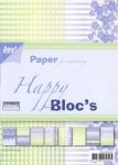 Joy!Crafts-Papierset A5 Happy Blocs blue
